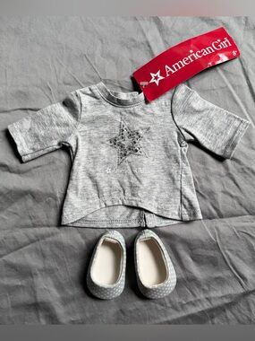 American Girl Shimmer Star Tee and Flats for 18-inch Dolls